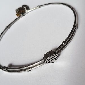 Harley-Davidson Silver Bangle Bracelet